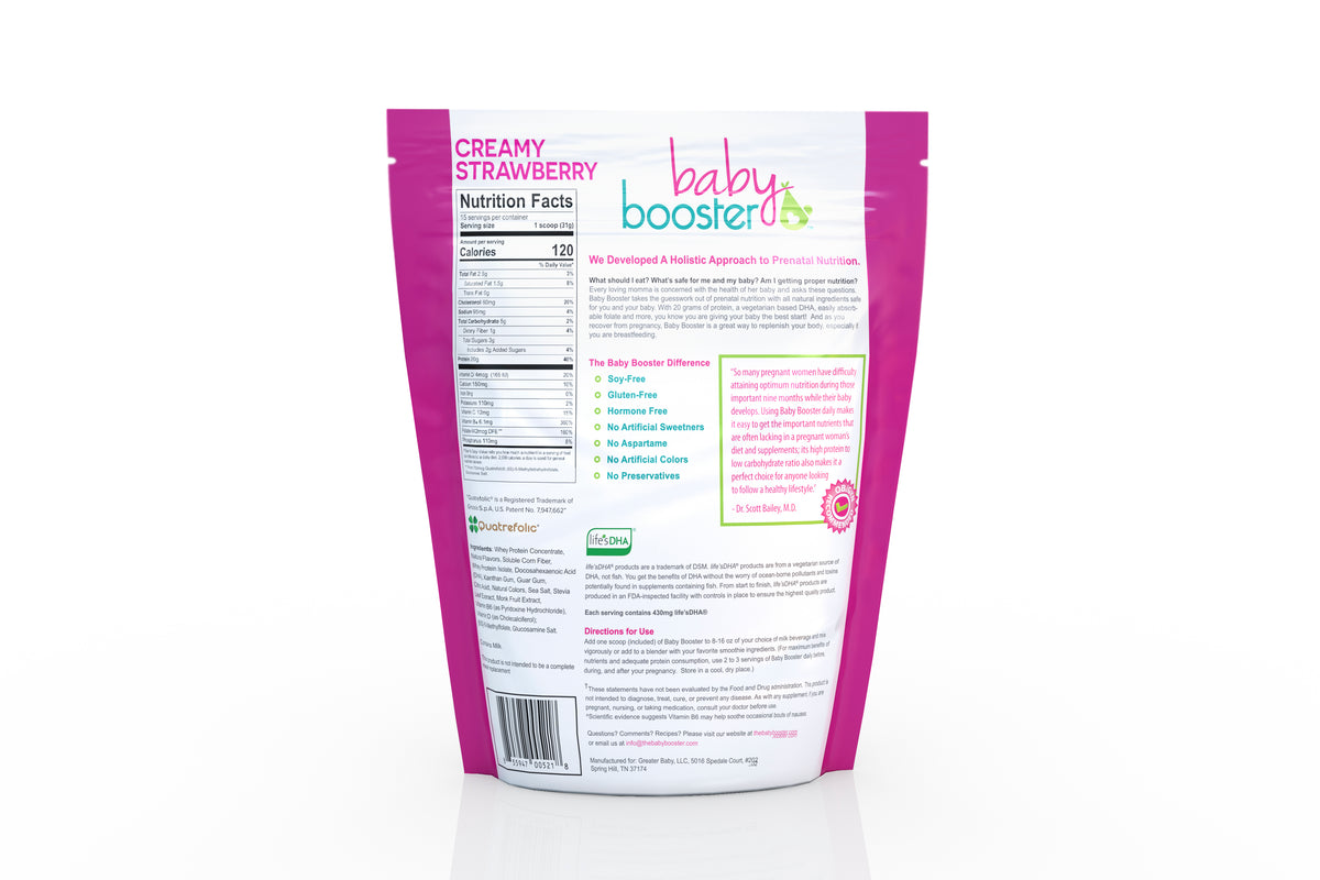 Baby Booster Protein Creamy Strawberry Vitamin Shake Baby Booster